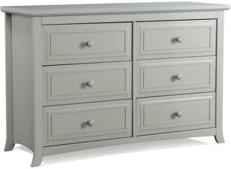 Graco Kendall 6 Drawer Double Dresser - Pebble Gray
