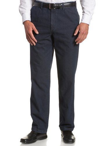  Savane Men's Flat Front No-Iron Twill Pant