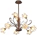 ET2 Lighting E22064-26 9 Light Bloom Chandelier, Antique