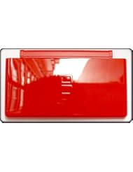 Fire Red - Nintendo DS Lite Complete Full Housing Shell Case Replacement Repair w/ Hinge Set