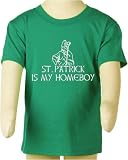 Toddler Kelly Green T-Shirt by Bella Baby : St. Patrick Is My Homeboy - Funny Irish St Patricks Day