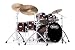 Mapex Saturn Series Walnut and Maple Plus Bass Fusion Pop 22 7-Piece Drum Set in Transparent Cherry Red Lacquer Finish