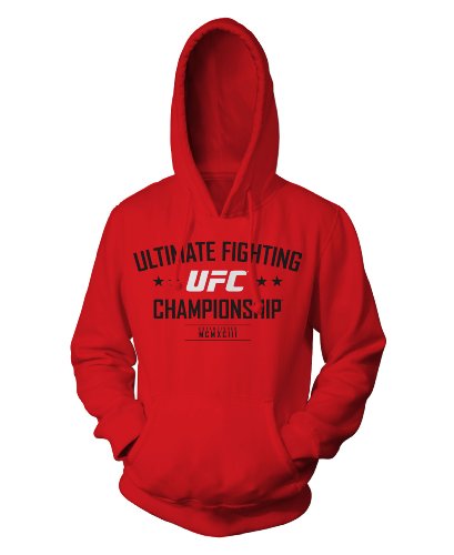 UFC MCMXCIII Hooded Pullover, 3X, Red