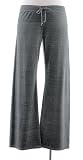 Juicy Couture Space Dye Washed Grey Original Leg Velour Drawstring Lounge Pant