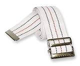 Bariatric Gait Belt - White with Metal Buckle