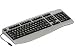 Arvel フルキーボード PS/2 リストレスト付 シルバーメタリック DPKF4PMT