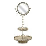 Flower Bouquet Bathroom Mirror White Shelf