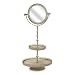 Flower Bouquet Bathroom Mirror White Shelf