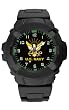 Frontier Combat, Black Case, US Navy Dial, PU Strap