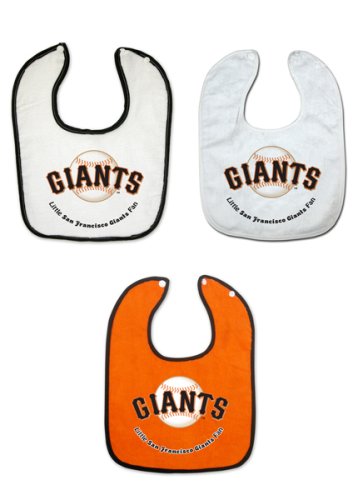 San Francisco Giants 3 Pack Snap Bib Set