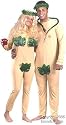 Adult Adam & Eve Couple Halloween Costume