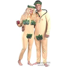 Adult Adam & Eve Couple Halloween Costume