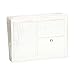 White Small Croco Portable Bag Insert Divider Purse Organizer with White Lining