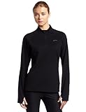 ASICS Women's Thermopolisxp Running 1/2 Zip,BLACK/BLACK,XS : image
