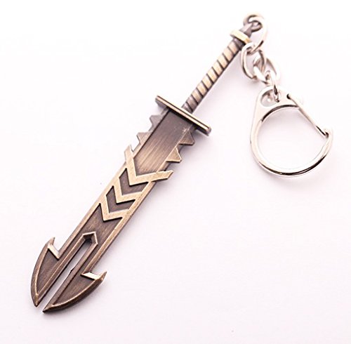 League of Legends Keychain - Weapon Charm &amp; Keyring - Jarvan IV Sword