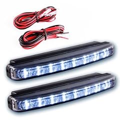 Auto 16 SMD LED (2 x 8LED) DRL Tagfahrleuchten Tagfahrlicht Lampe Beleutchtung Leuchte KFZ weiss