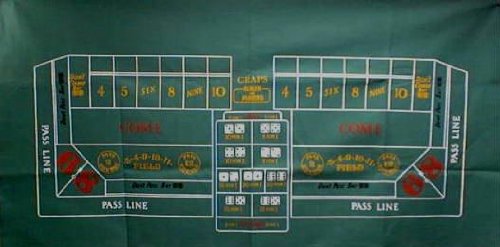 Trademark Poker Craps Layout 36-Inch x 72-Inch