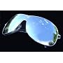New (Unisex Mens Ladies) Silver/Mirror Aviator Wrap Visor Sunglasses with Clo...