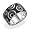 Sterling Silver Circles Design Ring, Size 6