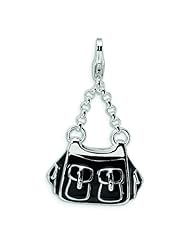 Sterling Silver Purse Lobster Clasp Charm