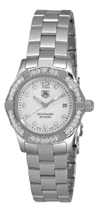 TAG Heuer Women's WAF1416.BA0824 Aquaracer Swiss-Quartz Diamond Mother-Of-Pearl Dial by TAG Heuer