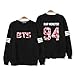 KPOP Bangtan Boys BTS Jung Kook SUGA V J-Hope Sweater Jumper Black