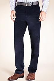 Big Tall Sartorial Cotton Rich Flat Front Corduroy Trousers