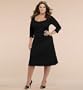 Plus Size Flaunt Cocktail Dress - Black Noir (2x, Black Noir)