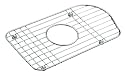 KOHLER K-3123-ST Stainless Steel Small Bottom Basin Rack ,Fits Staccato Kitchen Sink K-3361, Stainless Steel