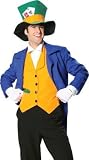 Mens Costume Mad Hatter Alice in Wonderland Outfit Adult XL
