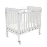 LA Baby Quality Hardwood Window Crib - White