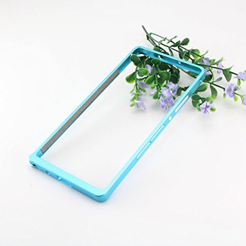 Slim Ultra Thin Metal Hard Frame Bumper Case Cover for Huawei Ascend P7 Bumper (Blue)