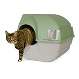 Omega Paw RA20 Self-Cleaning Litter Box, Large, Green and Tan