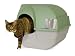 Kitchen & Housewares : Omega Paw Self-Cleaning Litter Box, Regular, Green and Tan