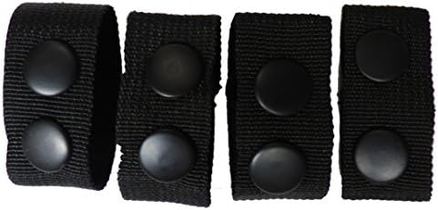 Black Belt Keepers (4 pack)for security, police Law Enforcement Tactical belt Equipment System