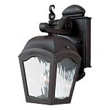 Quoizel AMA8406TB Amalfi 12-Inch Small Wall Lantern with Terra Bronze Finish