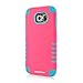 S6 case, Pasonomi® 3-piece 3 in 1 Combo Hybrid Defender High Impact Body Armor Hard Pc & Silicone Case Protective Cover for Samsung Galaxy S6 (Hot Pink)