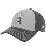 MLB New Era Los Angeles Angels of Anaheim Two-Tone Platinum Classic 39Thirty Flex Hat - Gray