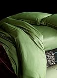 4-pc Beautiful Cyan Faux Silk Quilt Duvet Cover Bedding Set Full / Queen Si ....