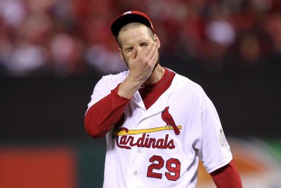 2011 World Series Game 7 - Rangers v Cardinals, St Louis, MO - October 28: Chris Carpenter Photographic Poster Print by Ezra Shaw, 12x18