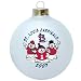 MLB Baseball Team 2007 Round Snowman Christmas Tree Ornament - St. Louis Cardinals