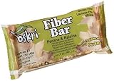 Oskri Fiber Bar, Pecans and Raisins, Gluten Free, 1.5, oz Bars, 20 ct (Quantity of 2)