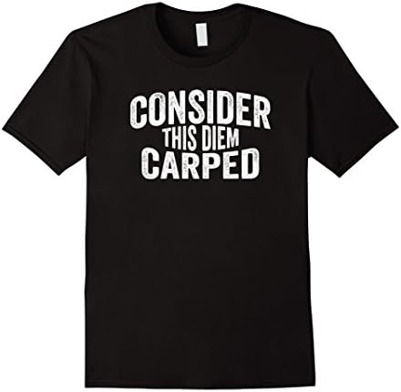 Men's consider this diem carped t-shirt Medium Black