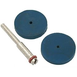 2 Rubber Wheel Abrasives Jewelers Polishing Tools 7/8"