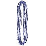 Blue 32in Bead Necklaces 6ct