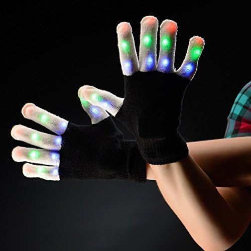 Arcadia Outdoors LED Raving Gloves Flashing Finger Lights 7 Colorful Rave Modes - Fun gift for children by Arcadia Outdoors