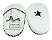 Starlite Leder Focus Pads Mitts Pratzen (gekrümmt) weiß 2er Set Handschlagpolster Universalgröße