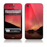 iPhone 4/4S スキンシール【GELASKINS】【Aurora Borealis Over Jordan Pond】【お取り寄せ納期3週間前後】