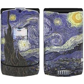 Van Gogh - Starry Night Design Protective Skin Decal Faceplate for Motorola RAZR V3/ V3i/ V3c/ V3m/ V3r/ V3t Cell Phones