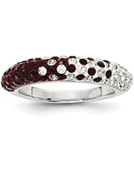 Sterling Silver Swarovski Elements College Station Spirit Domed Ring